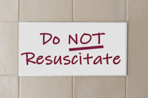 do not resuscitate sign
