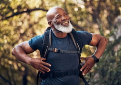 an advocate taking a vacation hike