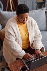 woman using ai